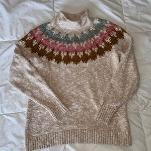 LL Bean Rollneck Cotton Sweater